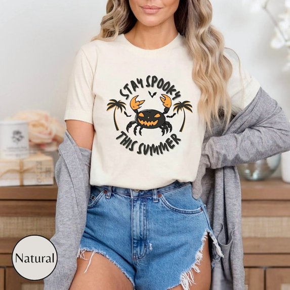 Summerween Jack O'Lantern T-shirt, Summerween T-shirt, Spooky Summer T-shirt, Summer Halloween T-shirt, Jack Lantern Gift.