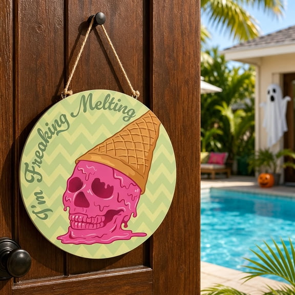 Summerween Off Duty, 11.8" Door Décor