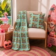 thumbnail image 1 of Summerween Oversize Super Soft Plush Pillow Set, 18"*18"Summer Halloween Pool Patio Ornamental Throws and Pillow for Bedroom Sofa and Outdoor Pool Patio Party Decor F, 1 of 6
