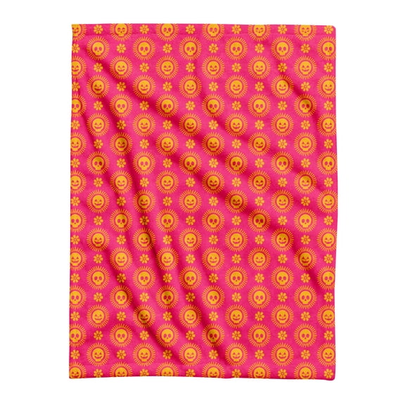 Summerween Oversize Super Soft Plush Throw Blanket – Halloween Summer Lightweight Flannel Patio Pool Throw, Cozy Air Conditioning Fleece Blanket for Couch Camper Boat Gift, Beach Plush Throw Blanket