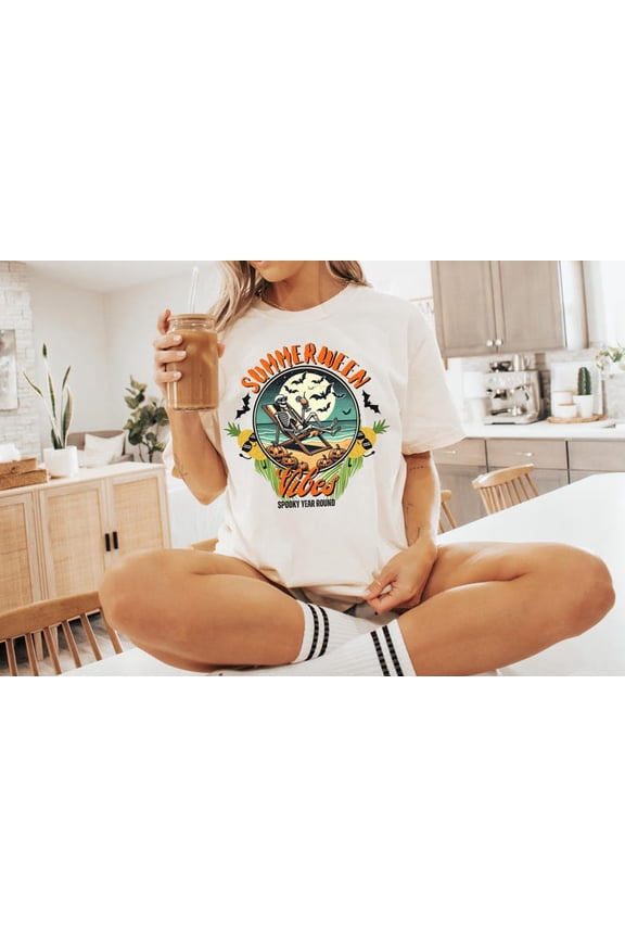 Summerween Pineapple Shirt, Funny Summer-ween Tshirt, Summerween Characters Shirt, Spooky Summer Tee, Halloween Gift,Year-Round,Beach