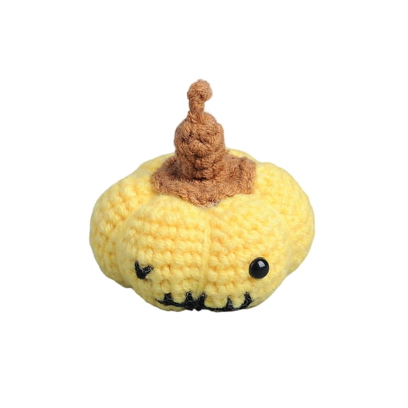 Summerween Pumpkin Decor Crochet Knitted Mini Pumpkins Halloween Table Mantel Decor for Home Party Autumn Festival Decorations