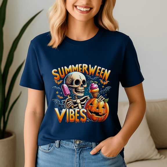 Summerween Shirt, Summer Halloween TShirt, Cute Spooky Ghost Tee, Halloween Shirt, Halloween Gift, Ghost Beach , Pumpkin Spooky Season ,Summerween Vibes