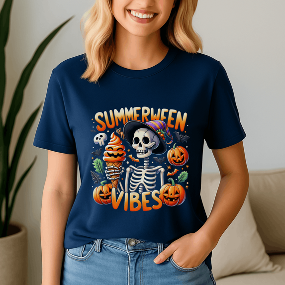 Summerween Shirt, Summer Halloween TShirt, Cute Spooky Ghost Tee, Halloween Shirt, Halloween Gift, Ghost Beach , Pumpkin Spooky Season ,Summerween Vibes