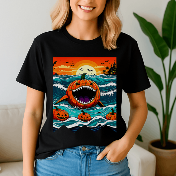 Summerween Shirt, Summer Halloween TShirt, Cute Spooky Ghost Tee, Halloween Shirt, Halloween Gift, Ghost Beach , Pumpkin Spooky Season ,Summerween Vibes