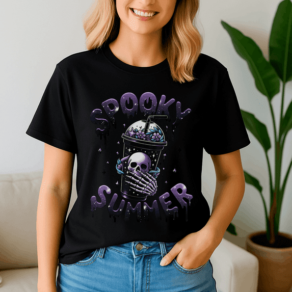 Summerween Shirt, Summer Halloween TShirt, Cute Spooky Ghost Tee, Halloween Shirt, Halloween Gift, Ghost Beach , Pumpkin Spooky Season ,Summerween Vibes