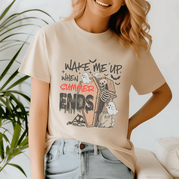 Summerween Shirt, Summer TShirt, Spooky Ghost Tee, Halloween Shirt, Halloween Gift, Ghost Beach , Pumpkin Spooky Season ,Summerween Vibes