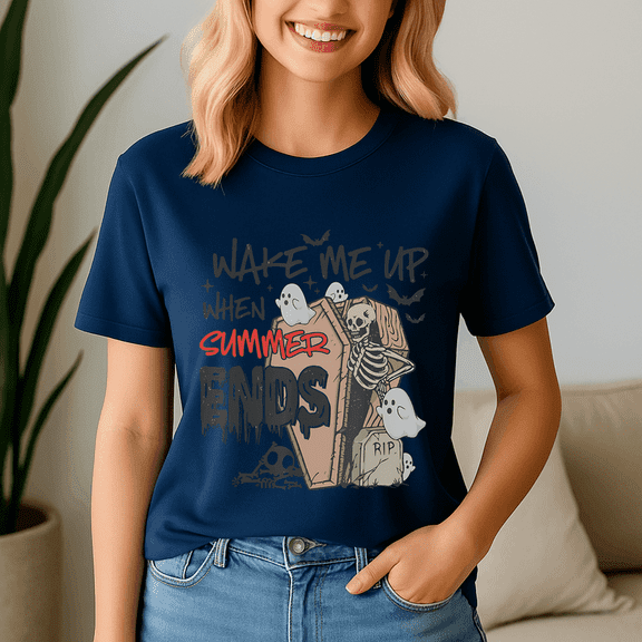 Summerween Shirt, Summer TShirt, Spooky Ghost Tee, Halloween Shirt, Halloween Gift, Ghost Beach , Pumpkin Spooky Season ,Summerween Vibes