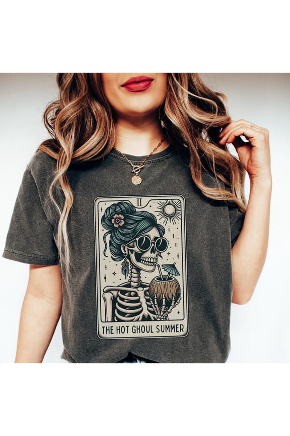 Summerween Spooky Summer Tarot Card Ween Witchy T-Shirt