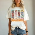 thumbnail image 1 of Summerween T-Shirt, Funny Horror Characters on Vacation Tee, Retro Summer Halloween Shirt for Women, Spooky Beach Fall Outfit, 1 of 5