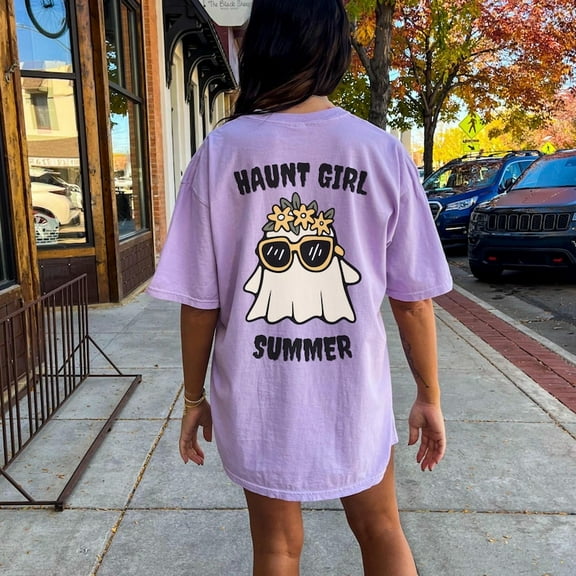 Summerween Tshirt, Spooky Summer Vibes, Hot Ghoul Summer Shirt, Vacation Shirt, Cute Ghost Lover Gift Trendy Aesthetic