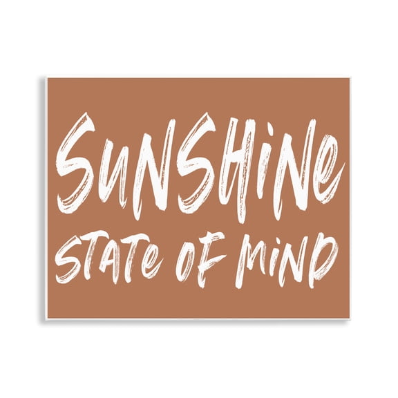 Summery Sunshine State Of Mind Wall Plaque Art, design by Lettered and Lined