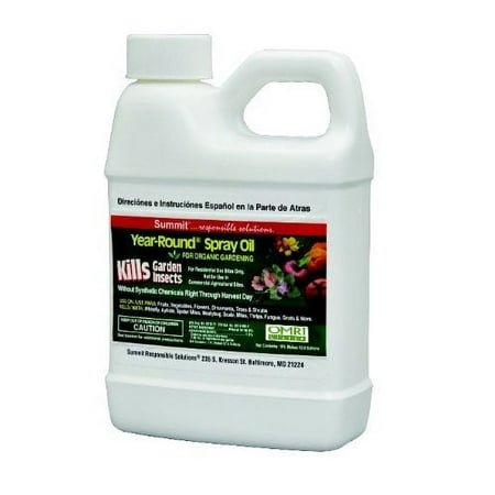 Summit 113-12 Year-Round Spray Oil for Garden Insects Concentrate, 16-Ounce