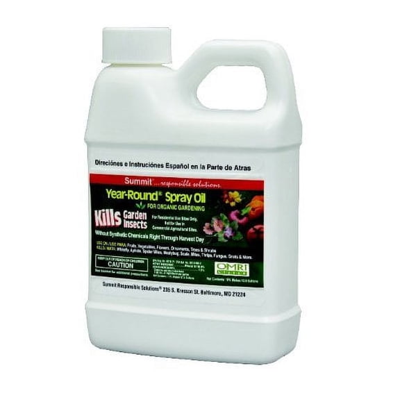 Summit 113-12 Year-Round Spray Oil for Garden Insects Concentrate, 16-Ounce