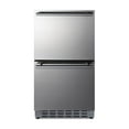 thumbnail image 1 of Summit 18-Inch 3.4 Cu. Ft. ADA Compliant Outdoor Double Drawer Compact Refrigerator - ADRD18OS, 1 of 2