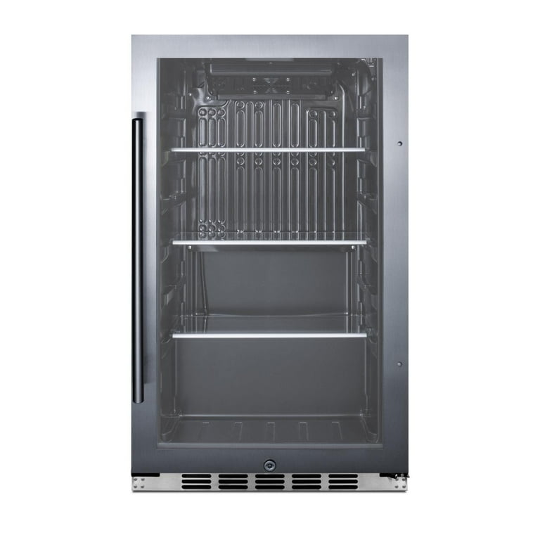 Summit beverage refrigerator glass door deals