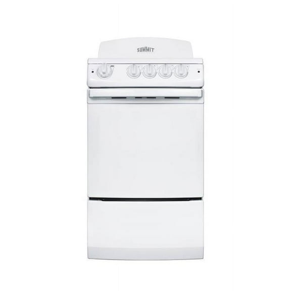 Summit 20 in. Wide Electric Range, White with Coil Elements - Replaces RE201W
