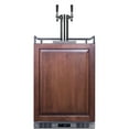 thumbnail image 1 of Summit 24-Inch 5.6 Cu. Ft. Built-In Cold Brew Coffee Kegerator - Custom Panel - SBC682PNRCFTWIN, 1 of 2