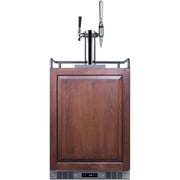 Summit 24-Inch 5.6 Cu. Ft. Built-In Cold Brew/Nitro Coffee Kegerator - Custom Panel - SBC682PNRCMTWIN