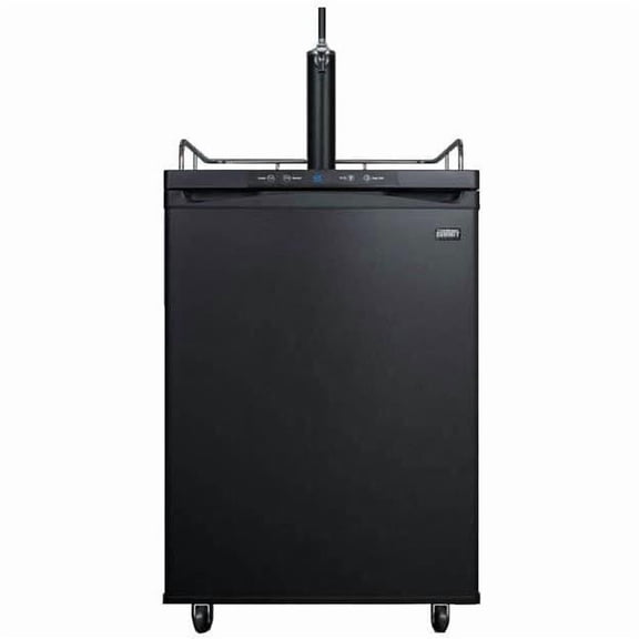 Summit 24-Inch 5.6 Cu. Ft. Freestanding Single Tap Beer Dispenser / Kegerator