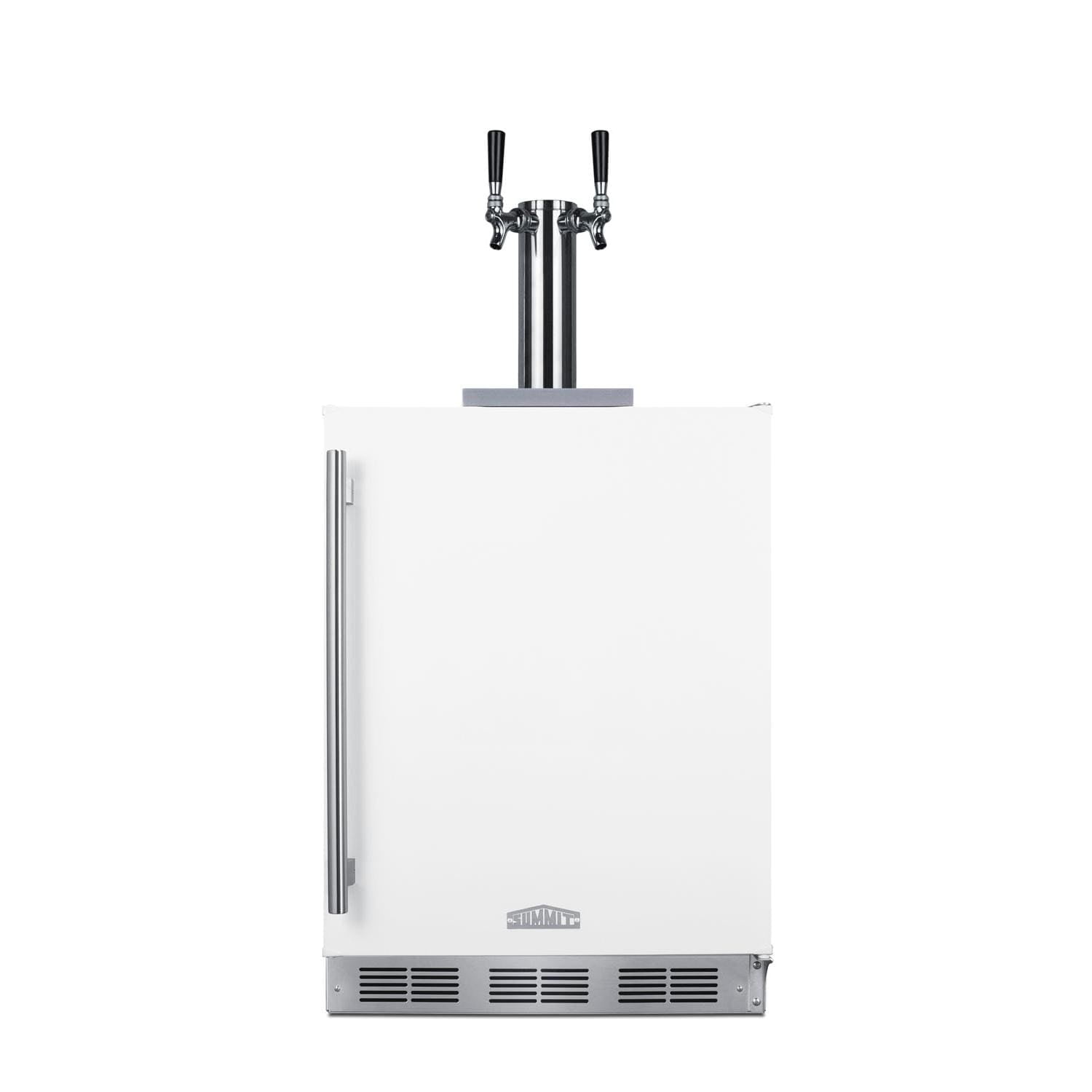 Summit 24-Inch ADA Compliant Outdoor Rated Double Tap Beer Dispenser / Kegerator - SBC58WHBIADA