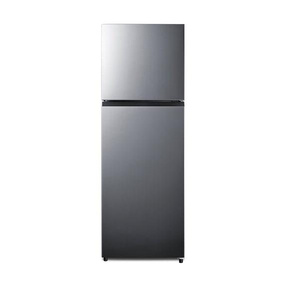 Summit 24 Inch Refrigerator, 11.6 cu.ft Capacity Refrigerator-Freezer, With Ice Maker, Stainless Steel Look - FF1142PLIM