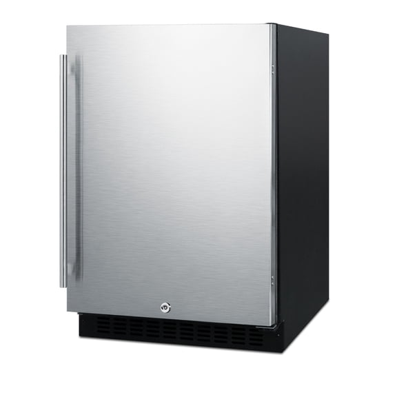 Summit 24 Inch Under Counter Refrigerator, Commercial or Home, 4.8 cu. ft. capacity, Stainless steel - AL54