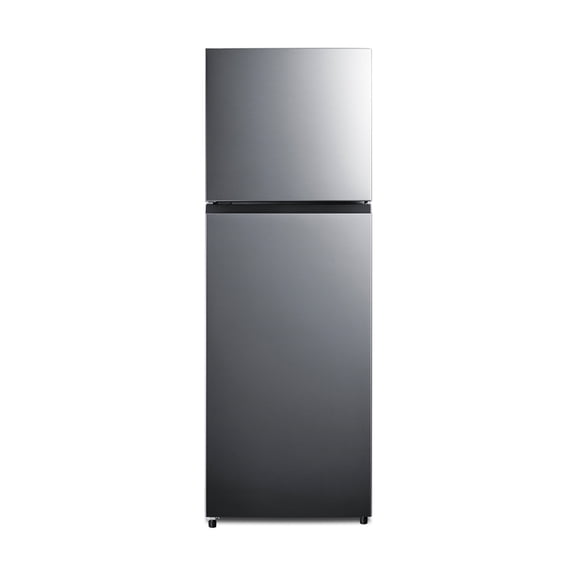 Summit 24" Refrigerator, 11.6 cu.ft Capacity Refrigerator-Freezer, With Ice Maker, Stainless Steel Look - FF1142PLIMLHD (Left Handed Door Swing)