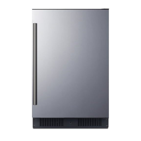 Summit 24 Refrigerator, Outdoor, 4.3 cu.ft. Capacity, ADA Compliant,  Built-in Ready, Undercounter, Stainless Steel - SPR624OS