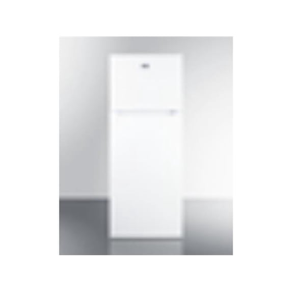 Summit FF1091WIMLHD 24 in. Wide Top Mount Refrigerator-Freezer with Icemaker, White