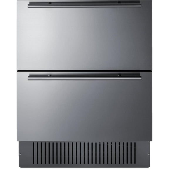 Summit 27-Inch 4.83 Cu. Ft. 2-Drawer All-Refrigerator - Custom Panel - SPR275OS2D