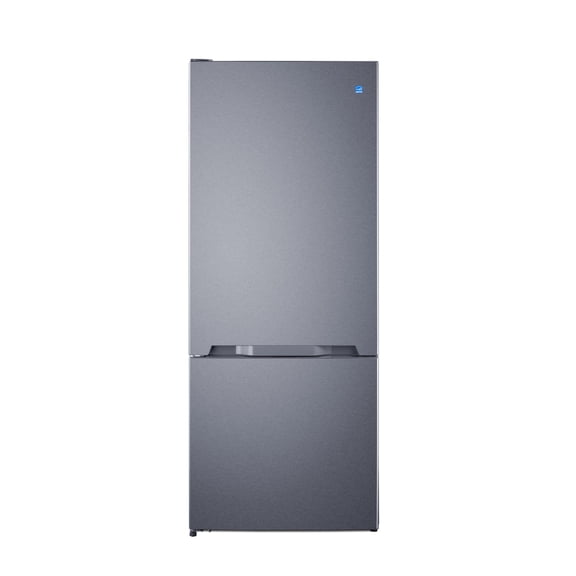 Summit 28 Inch Bottom Freezer Refrigerator, Refrigerator- Freezer, With Ice Maker, Stainless Steel - FFBF154SSIMLHD (Left Handed Door Swing)