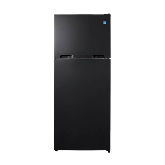 Summit 28 Inch Refrigerator, Top Mount Freezer, Full Size, With Ice Maker, Black - CTR152BIM