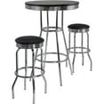 thumbnail image 1 of Summit 3-Piece Pub Set, Black and Metal, 1 of 3