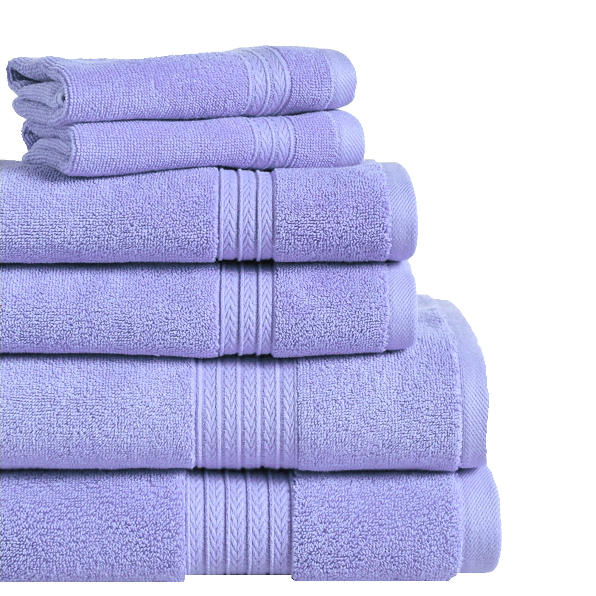 Purple 100% Cotton 650 GSM Extra Soft and Highly-Absorbent Lavender Bath  Towels (Pack of 4) 56x28-Bath-Lavender-4pc - The Home Depot