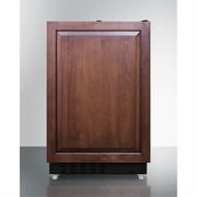 Summit ALRF49BIF 20 in. Built-In Refrigerator Freezer, Panel-Ready & Black