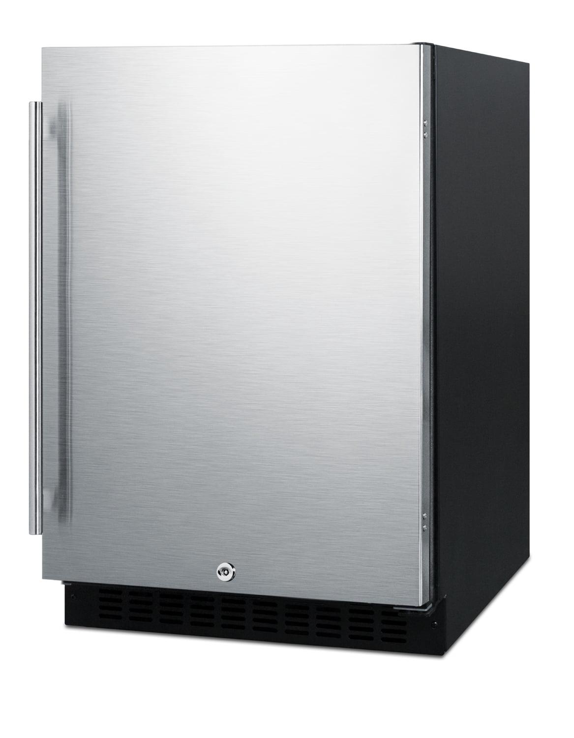 Summit 24 Inch Under Counter Refrigerator, Commercial or Home, 4.8 cu. ft. capacity, Stainless steel - AL54