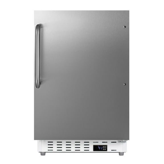 Summit Alr46wtb 21 Inches Wide 3.53 Cu. Ft. Compact Freezerless Refrigerator - Stainless Steel