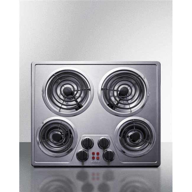 Summit Appliance 24 in. 240V Wide 4 Burner Coil Cooktop - Walmart.com