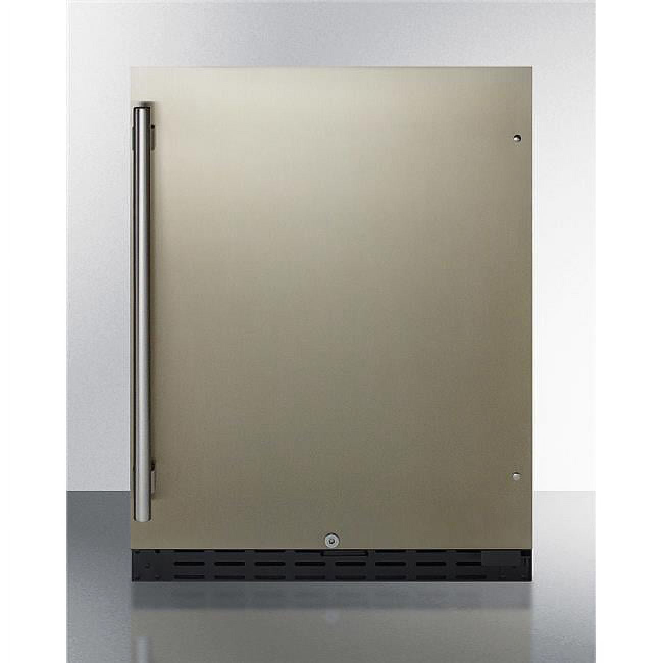 Summit 4.2 Cubic Feet Stainless Steel Undercounter Refrigerator