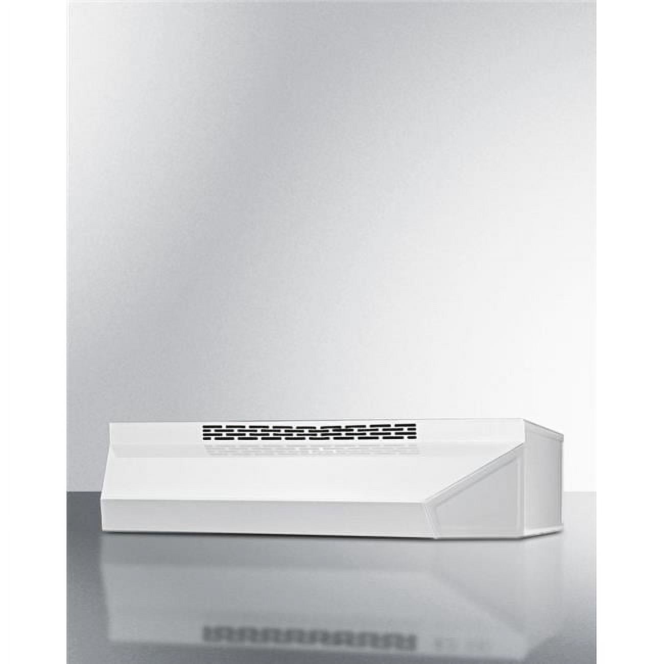 24'' White Convertible Under Cabinet Range Hood with Charcoal Filter
