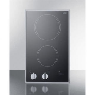 Summit SEL05 Electric Cooktop, Bisque