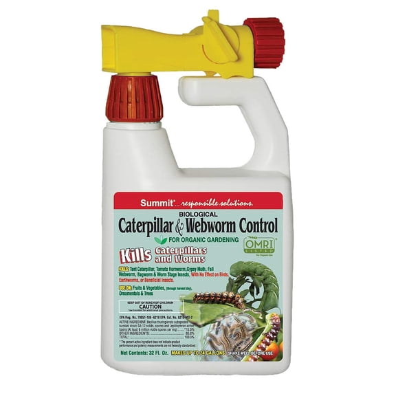 Summit Appliance Caterpillar and Webworm Control-Hose End for Insects, White, 32 fl oz