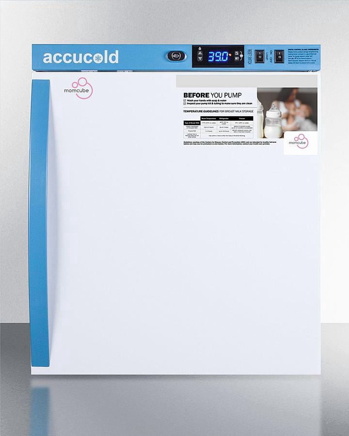Summit Appliance MLRS1MC 1 cu. ft. Countertop Momcube Breast Milk Refrigerator, White