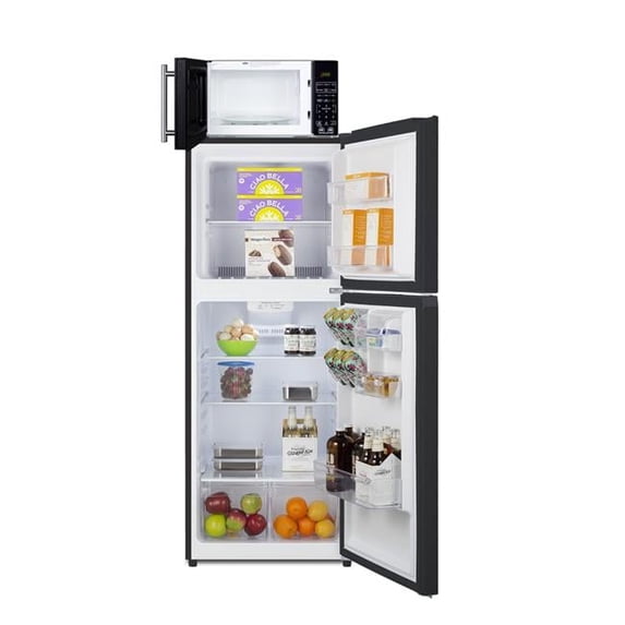 Summit Appliance MRF1087BA Microwave & Refrigerator-Freezer Combination with Allocator - RHD, Black