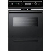 Summit Appliance TEM721DK 220V 24 in. Single Electric Wall Oven - Black Glass