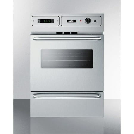 Summit Appliance - 24" Built-In Single Electric Oven - Stainless steel
