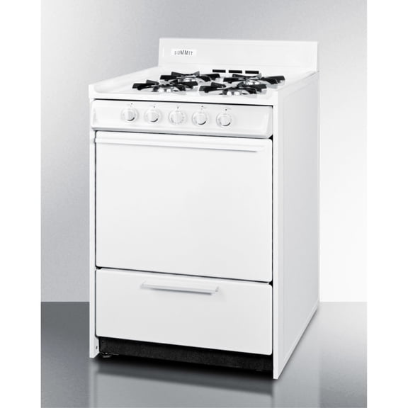 24" Wide Propane Gas Range, Battery Start