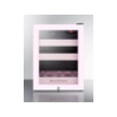 thumbnail image 1 of Summit LX114LPTPLHD BeautiFridge Cosmetics Cooler - Black, Pink & Glass, 1 of 1