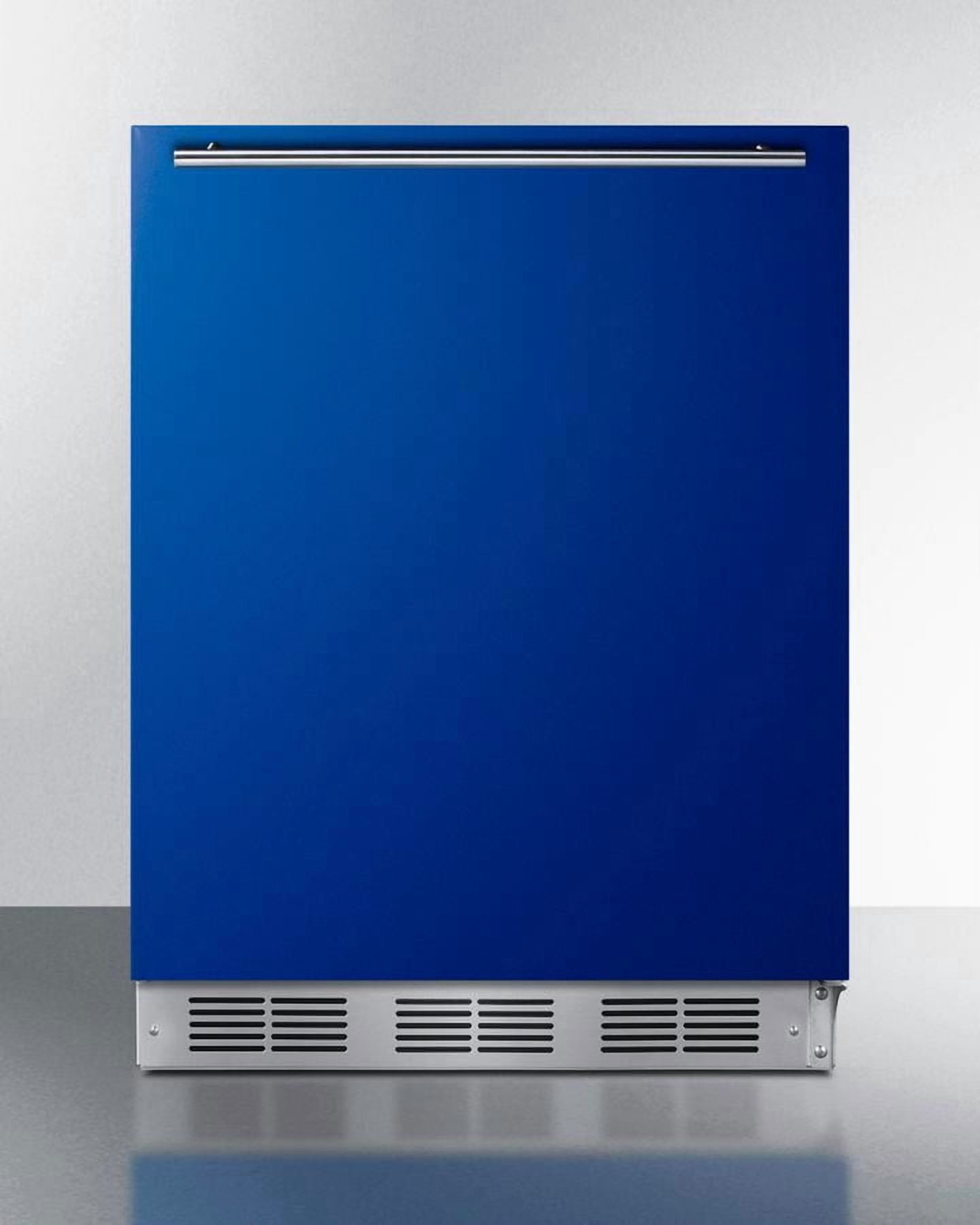 Summit Brf611whada 24 Inches Wide 5.1 Cu. Ft. Compact Refrigerator And Freezer Combo - Blue